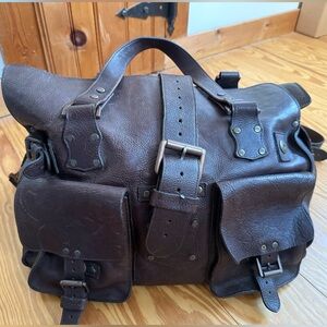 Mulberry Dark Brown Leather extra large, traveling bag